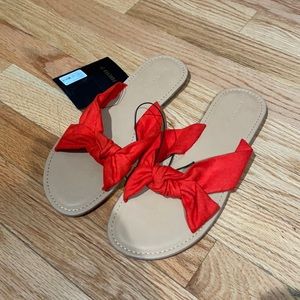 NWT Forever 21 red-orange sandal